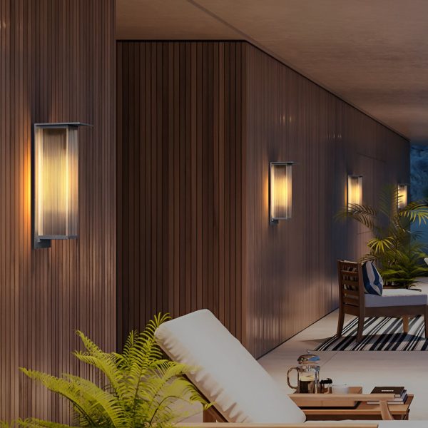 Rectangular Waterproof LED 3w Modern Outdoor Solar Wall Sconces Lighting - Image 3