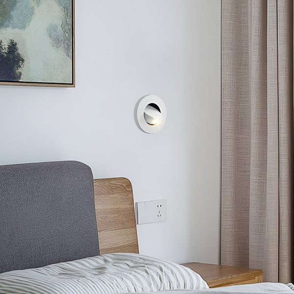 Round Square Adjustable 3W LED Recessed Nordic Wall Lamp Sconce Lighting - Image 2