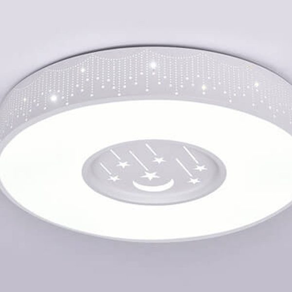 Modern Minimalist Starry Sky Round Children's LED Flush Mount Ceiling Light - Image 13