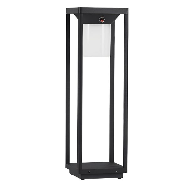 Adjustable Brightness LED Solar Path Lights Outdoor Black Modern Lawn Lamp - Image 12