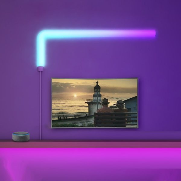 RGBIC Smart Wireless App Remote Control Splicing Decor Wall Sconce Lighting - Image 3