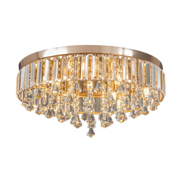 19'' Round Crystal Pendants LED Ceiling Lights Fixture Ceiling Lamp - Image 14