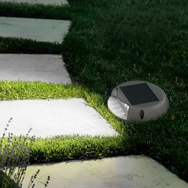 Wall Protected Flush Mount-On-Step Lights Solar LED Stairway Landscape Lighting - Image 4