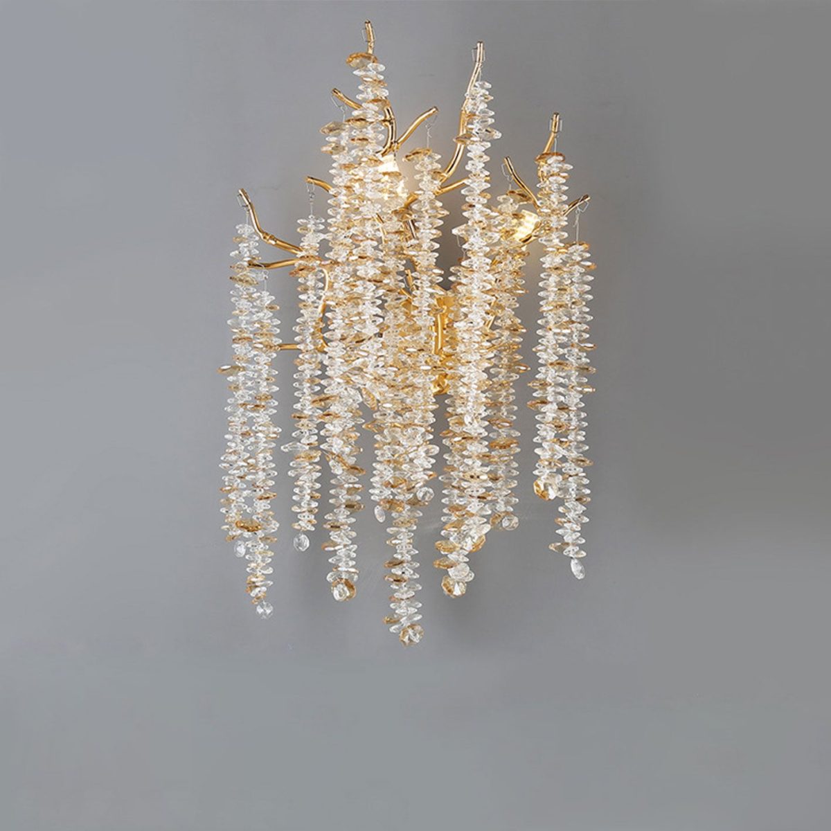 Modern Light Luxury Tree Branch Crystal 3-Light Wall Sconce Lamp - Image 5