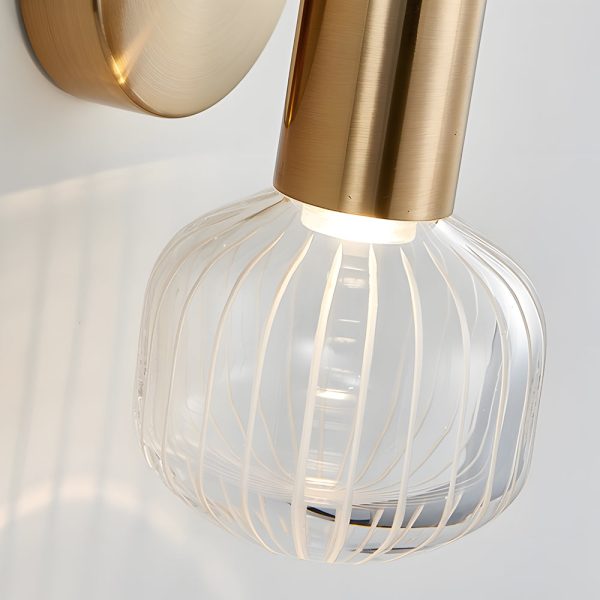 Glass Long Tube up and down Lighting Simple Art Postmodern Wall Light Fixture - Image 4