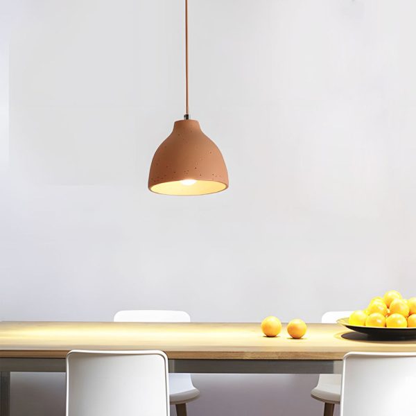 Modern Adjustable Resin Bowl Pendant Lamp - Image 3