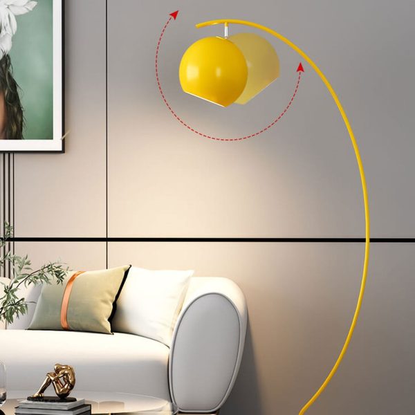 Nordic Minimalist Curved Line Dome 1-Light Standing Floor Lamp - Image 12