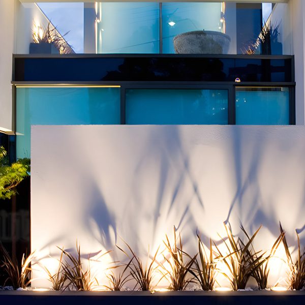 5-Light LED Modern Square In-Ground Well Lights Step Deck Lighting with Light Sensor for Pathways - Image 5