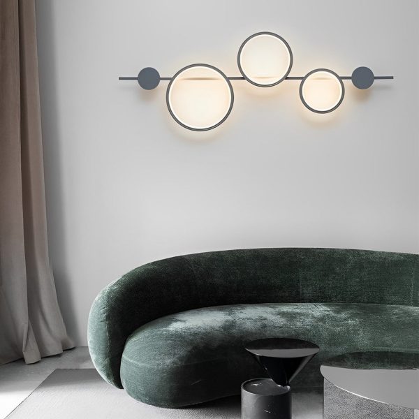 Circles Strips Creative LED Modern Decorative Wall Sconces Lighting - Image 2