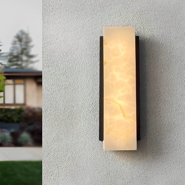 Rectangular Metal LED Waterproof Black Modern Outdoor Wall Lights - Image 5