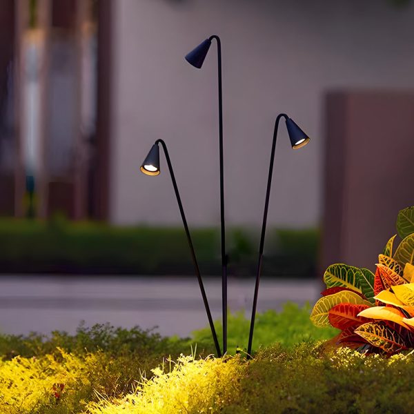 Classic Industrial Black Multi-Head LED Floor Lamp - Image 4