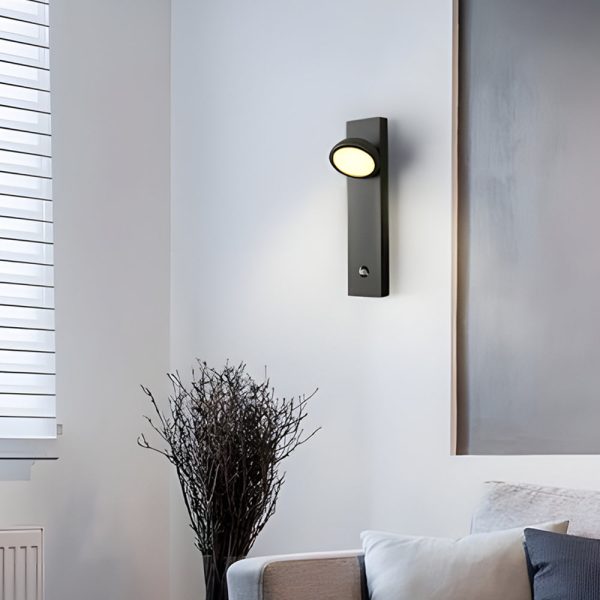 Rotatable Head Modern Spotlight Wall Lamp, Touch Control - Image 2
