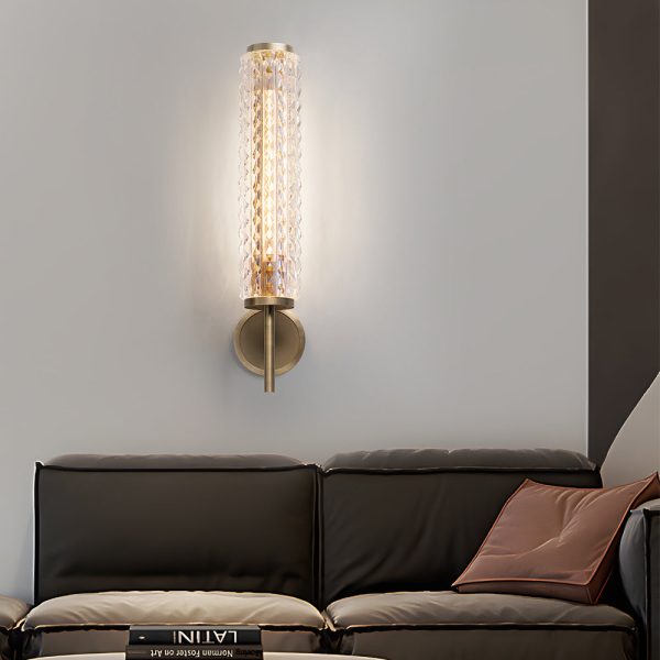 Creative Luxury Glass Copper American-Style Bedroom Wall Lights Indoor - Image 4