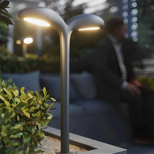 Aluminum 2-Light LED Warm Light Outdoor Landscape Pathway Lights - Image 3