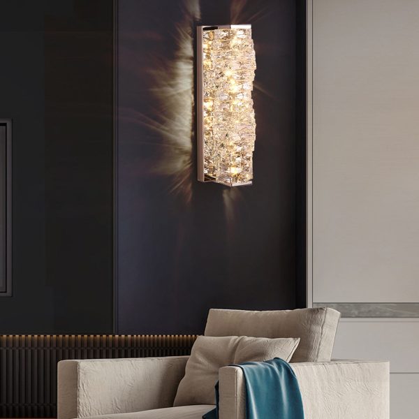 Creative Crystal Three Step Dimming Light LED Modern Wall Sconce Lighting Wall Lamp - Image 7