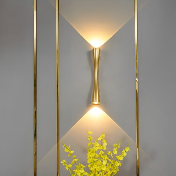 Electroplated Metal LED Up and Down Lights Modern Wall Sconce Lighting - Image 7