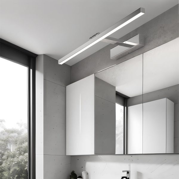 31'' 180?? Adjustable Stainless Steel Bathroom Vanity Light with LED Strip - Image 4