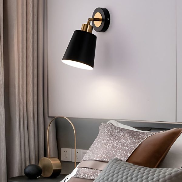 LED 3 Step Dimming Black Nordic Adjustable Wall Sconce Light Wall Lamp - Image 4