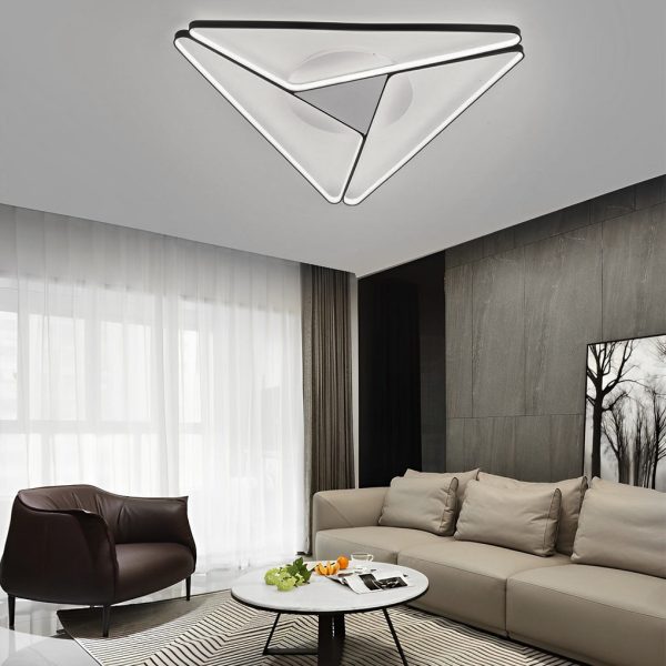 Geometric Design LED Modern Ceiling Lights Flush Mount Ceiling Lamp - Image 4