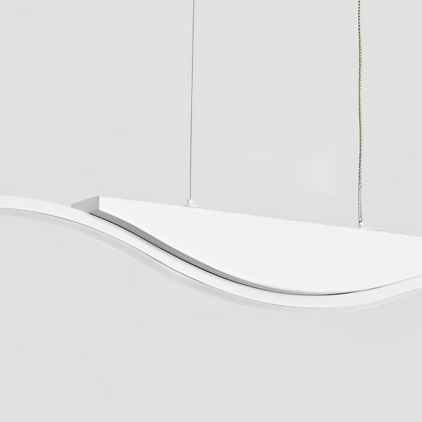 Minimalist Wave Three-Step Dimming Stepless Dimming Modern Chandelier - Image 4