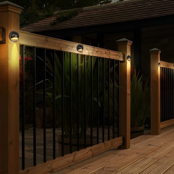 Hallf Moon 12-36V Low Voltage LED Deck Downward Lighting Wall Mounted Step Lights - Image 4