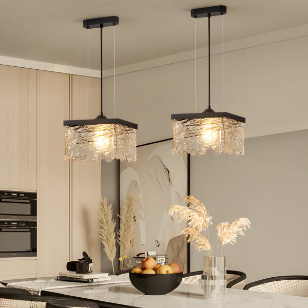 1/2-Light Glass 3 Step Dimming Chandelier Dining Room Light Fixtures - Image 3