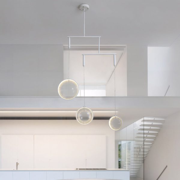 3/6/9-Light White Focus LED Chandelier - Image 2