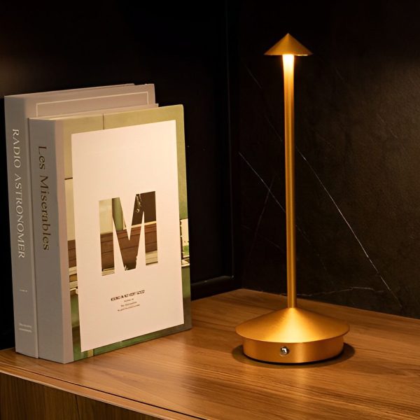 11.41 Inch Cordless Small Cute Mushroom Top Pina Table Lamp - Image 3