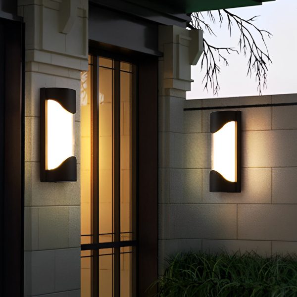 Creative Waterproof LED Black Modern Outdoor Wall Lamp Exterior Lights - Image 7