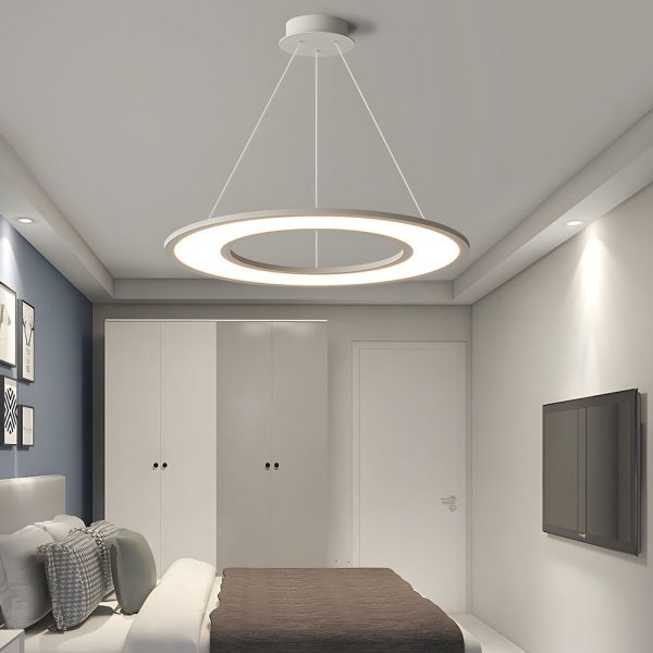 Planet Rings LED Pendant Light in Black/White - Image 3