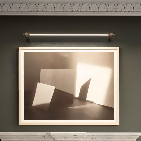 Brass Linear LED Bathroom Vanity Light 35.4'?& 47.2'?Elegant Mirror Lighting - Image 2
