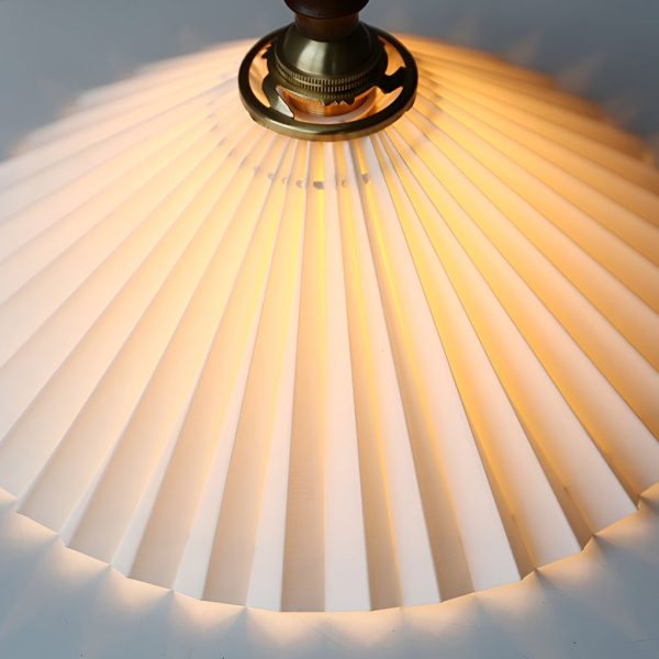 Classic Pleated Shaped LED White Nordic Pendant Lights Wall Lamp - Image 10