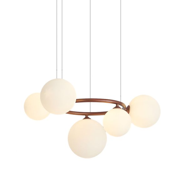5/7/9-Light Glass Ball Circular Contemporary Chandelier with 3 Step Dimming - Image 26