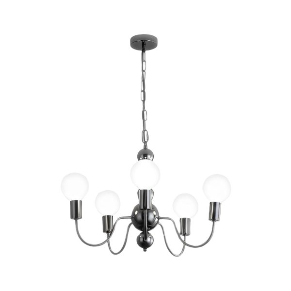 Iron Electroplating Glass Ball Shade Minimalist French Style Chandelier - Image 11