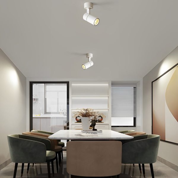 Up and Down Adjustable Round LED Ceiling Mounted Minimalist Spotlight - Image 4