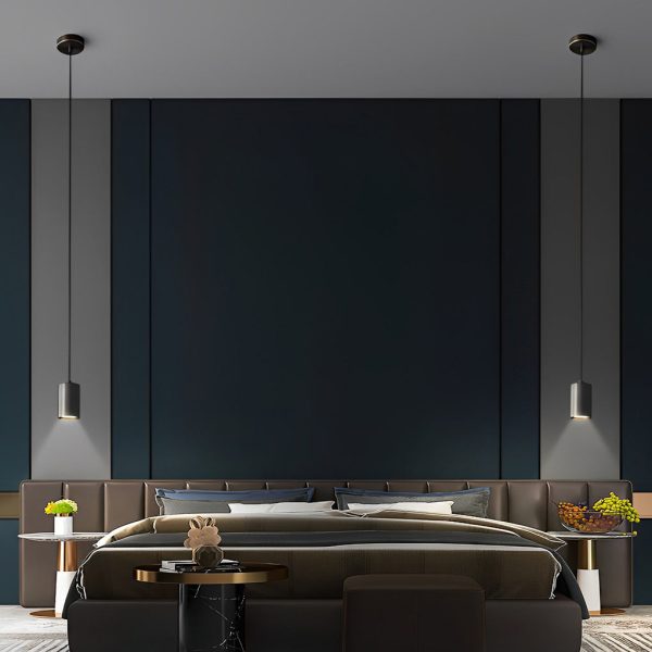 Cylindrical Minimalist Copper Electroplated Nordic Chandelier Spotlight - Image 6