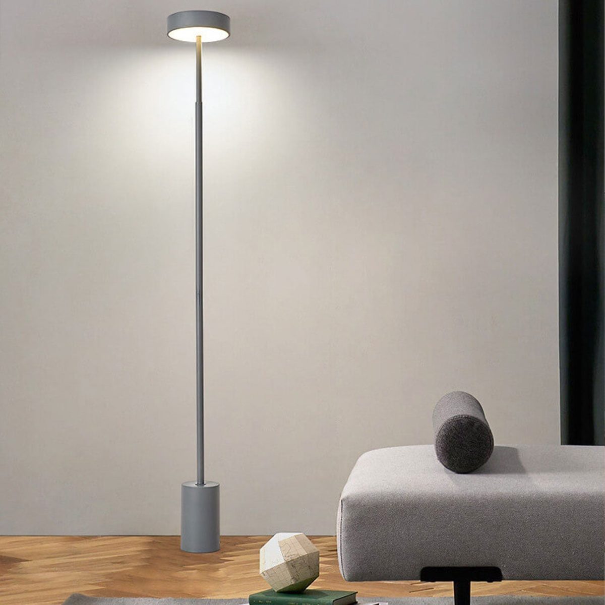 Nordic Minimalist Column LED Standing Floor Lamp - Image 22