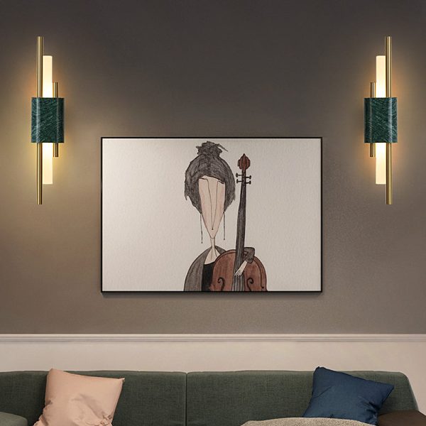 Strips Marbles Creative Luxury Postmodern LED Wall Lights Fixture Wall Lamp - Image 5