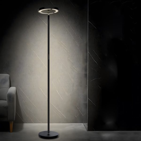 66 inch Dimmable RBG LED Torchiere Adjustable Floor Lamp - Image 2