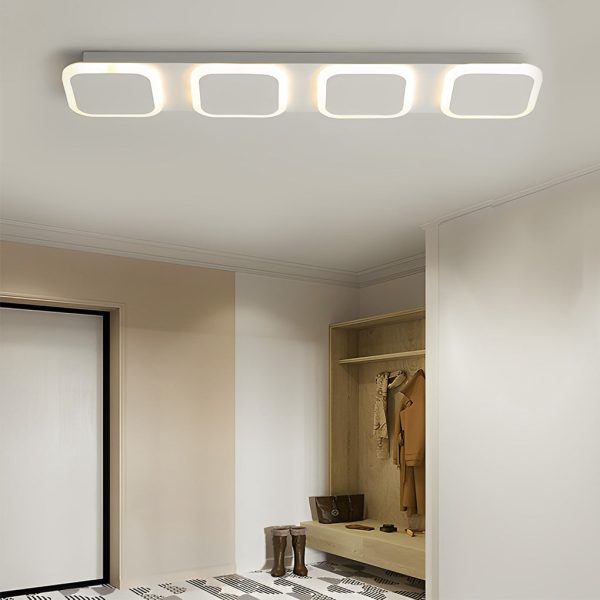 Round Square LED Modern Flush Mount Lighting Ceiling Lights Fixture - Image 4