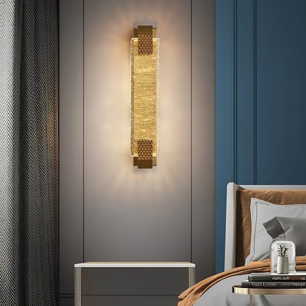 Crystal Bubbles Strip Three Step Dimming Post-Modern LED Wall Light Fixture - Image 2