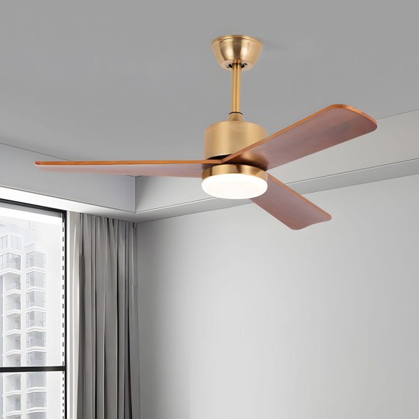 42"/52" LED 3-Blades Wood Ceiling Fan Light with Remote - Image 2