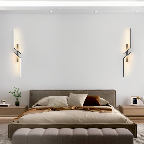 Irregular Symmetrical L Shape Creative LED Minimalist Wall Lamp Sconces Lighting - Image 7