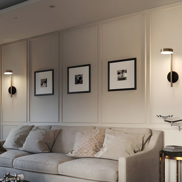 Simple Adjustable Round LED Luxury Aluminum Nordic Wall Light Fixture - Image 4