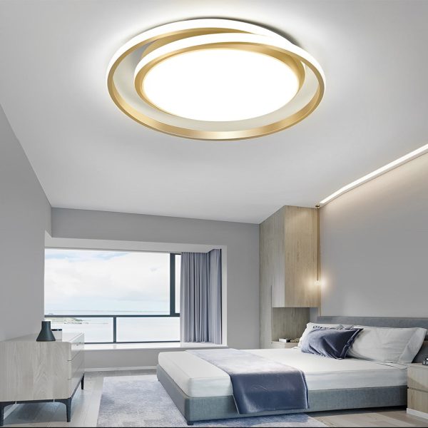 Circular LED Stepless Dimming Modern Ceiling Lights with Remote Control - Image 4