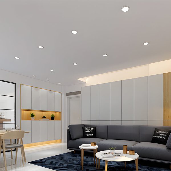 Integrated LED Slim Canless Recessed Light White Trim 5/9/12/18W Round Flat LED Downlight Low Profile Recessed Ceiling Downlight - Image 4