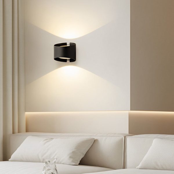 Round Creative Up and Down Lighting LED Modern Decorative Wall Sconces - Image 2