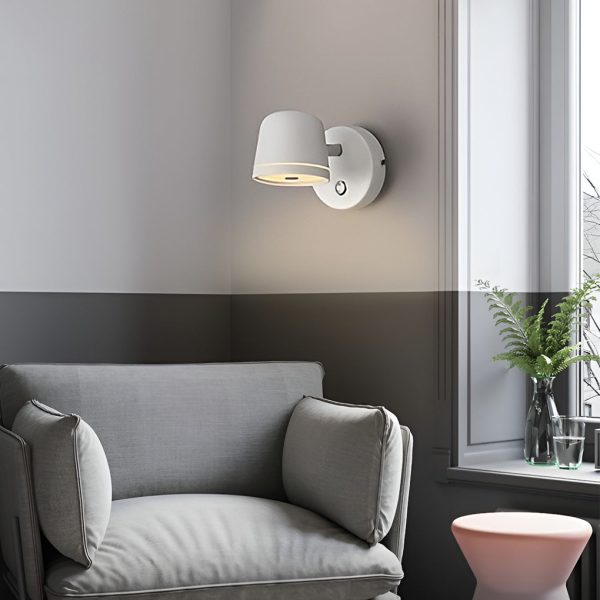 Adjustable Round Stepless Dimming LED Nordic Wall Lamp Wall Sconce Lighting - Image 3