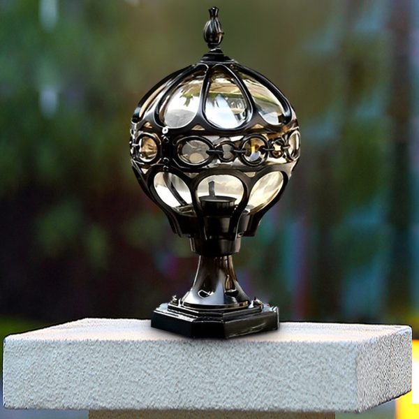 Creative Round Ball Waterproof LED European-style Fence Post Lights - Image 2