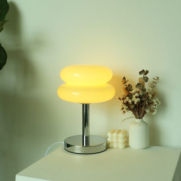 Modern Glass Tart Design 1-Light Table Lamp - Image 6